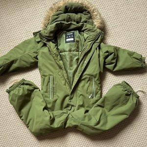 Reima 7Y snowsuit green waterproof